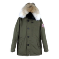 Canada Goose Chateau Down Parka with Fur-Trim Hood in Military Green
