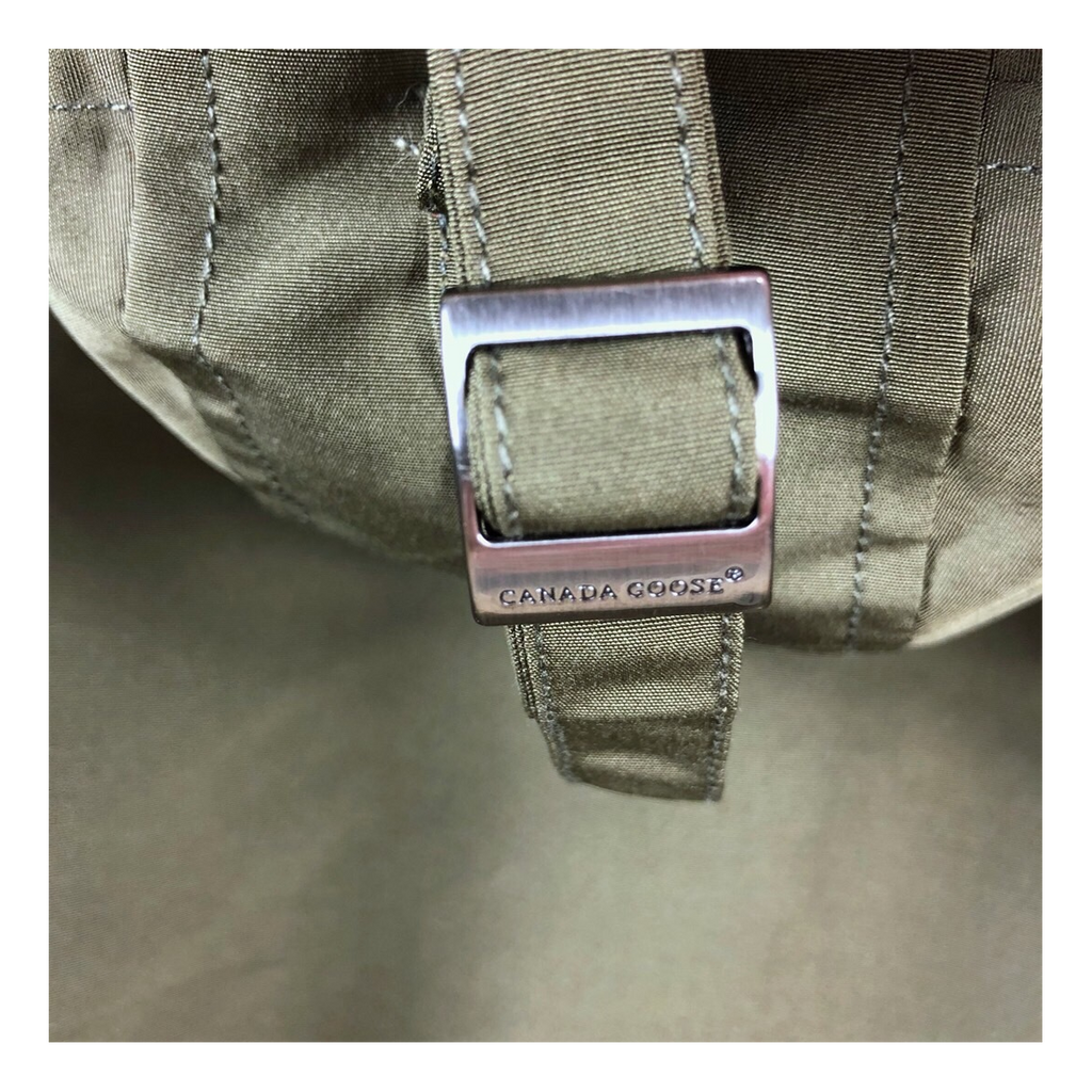 Canada Goose Chateau Down Parka with Fur-Trim Hood in Military Green
