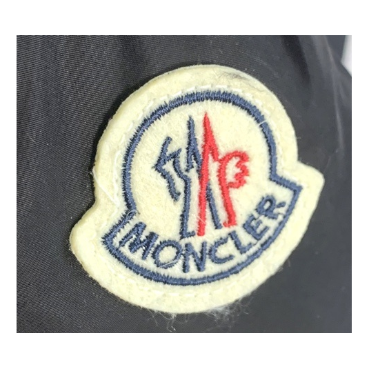 Moncler Black Down Puffer Jacket with Cinched Waist and Fur-Trim Hood