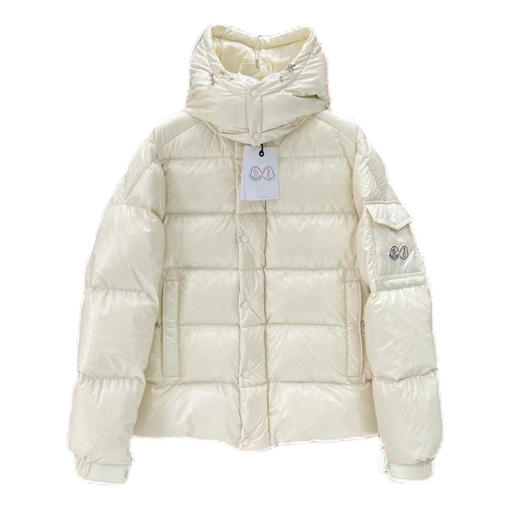Moncler Maya 70th Anniversary Glossy Hooded Down Puffer Jacket