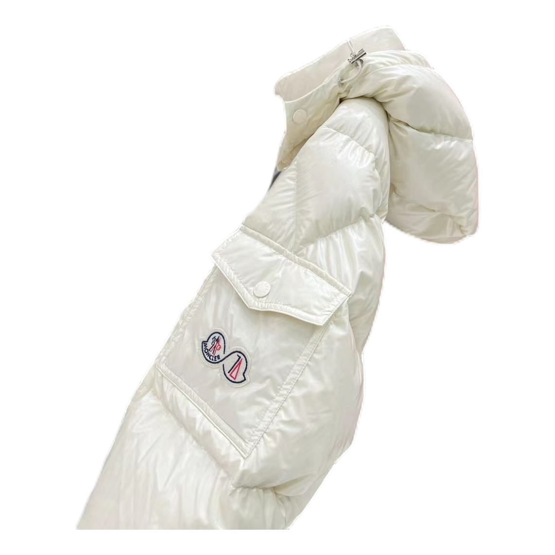 Moncler Maya 70th Anniversary Glossy Hooded Down Puffer Jacket