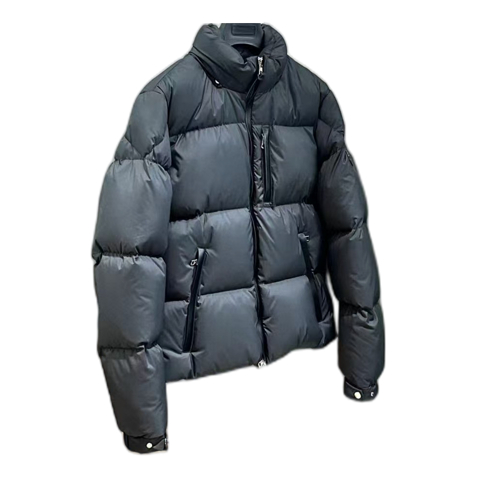 Moncler Stand-Collar Quilted Down Puffer Jacket - Black
