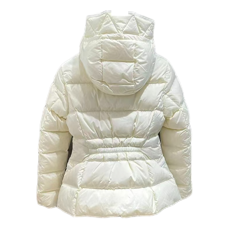 Moncler Fitted Down Puffer Jacket with Drawstring Hood