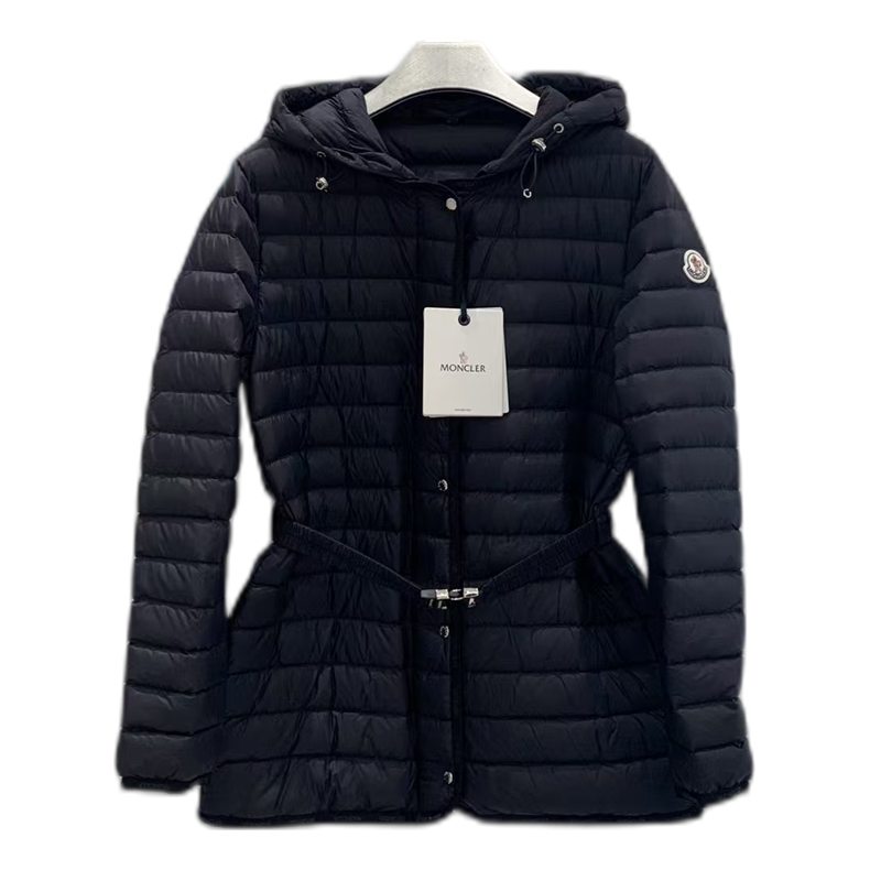 Moncler Oredon Belted Hooded Down Puffer Jacket - Black