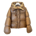 Moncler Borey Hooded Down Puffer Jacket in Bronze