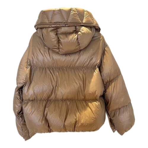 Moncler Borey Hooded Down Puffer Jacket in Bronze