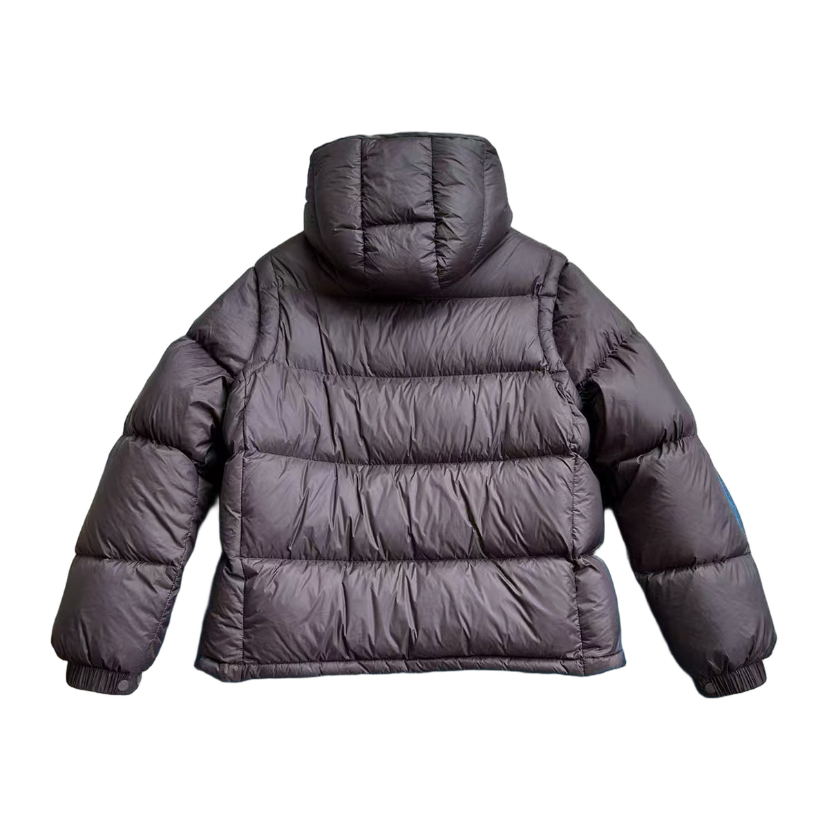 Moncler Cyclone Convertible Down Puffer Jacket in Black