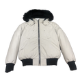 Moose Knuckles Men's Original Ballistic Shearling-Trim Down Bomber - Black