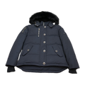 Moose Knuckles Women's Original Shearling-Trim 3Q Down Jacket - Navy