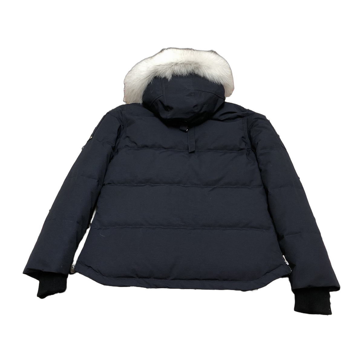 Moose Knuckles Women's Original Shearling-Trim 3Q Down Jacket - Navy