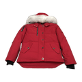 Moose Knuckles Women's Original Shearling-Trim 3Q Down Jacket - Navy