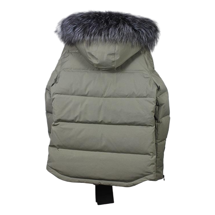 Moose Knuckles Four-Pocket Fur-Trim Hooded Quilted Down Jacket