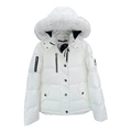 Moose Knuckles Fur-Trim Hooded Down Jacket with Zip Chest Pocket